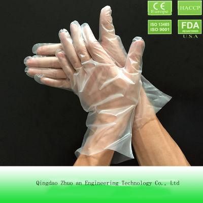 Medical FDA CE En374 En455-2 Approved Water Proof Disposable High Elastic Stretchable Protective TPE Gloves