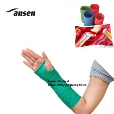 Medical Self-Adhesion Elastic Bandage Fiberglass Polyurethane Resin Orthopedic Casting Tape