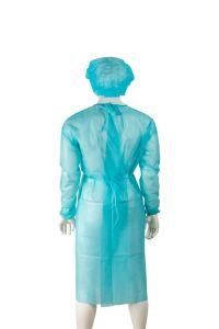 Protective Procedure Gown Isolation Gowns with Elastic Cuff for Fluid-Resistant Protection