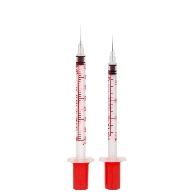 Disposable Insulin Syringe 50/100units for Insulin Injection with CE/FDA Certificate