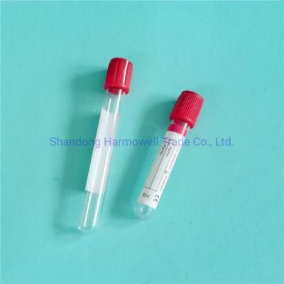 Disposable Medical Supplies Vacuum Blood Test Tube Plain Tube