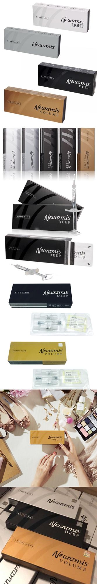 Korea Hyaluronic Acid Neuramis Deep Revolax Yvoire Rejeunesse Dermal Filler for Lip Injections