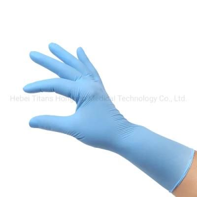 Disposable Powder Free Blue Examination Nitrile Safety Gloves