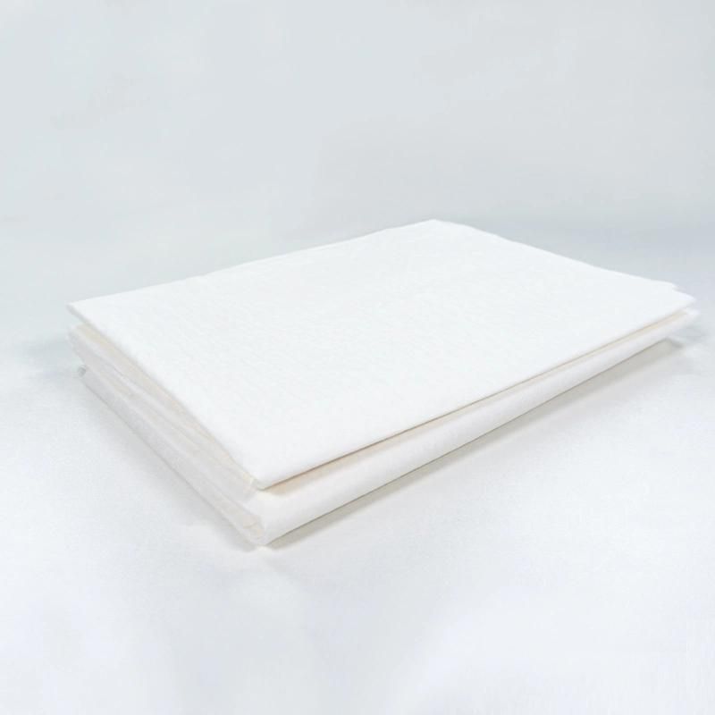 Tissue Poly Disposable Medical Bed Sheets Pillow Cover with ISO13485