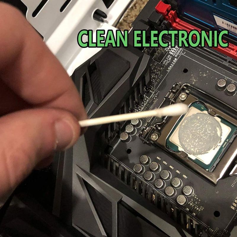 China Factory Directly Supply Wooden Stick Disposable Industrial Cotton Swabs