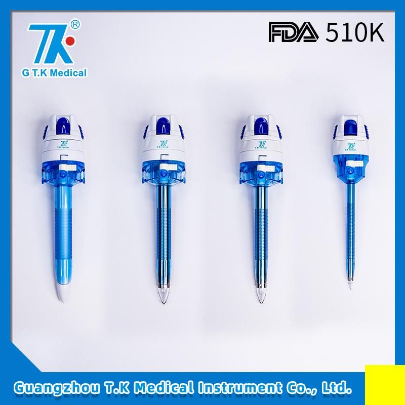 150mm Optical Bladeless Tip Trocar Laparoscopic Insufflation Trocar