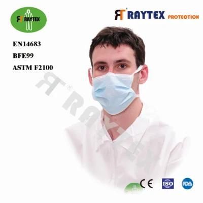 3ply Face Mask Disposable Nonwoven 3ply Surgical Face Mask for Medical/Hospital Using