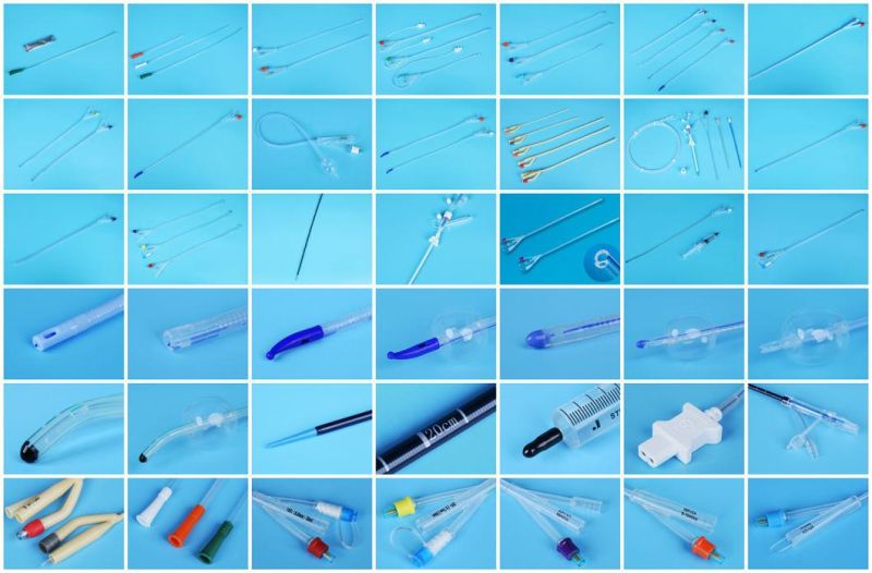 for Temperature Silicone Foley Catheter with Temperature Sensor Probe Round Tipped