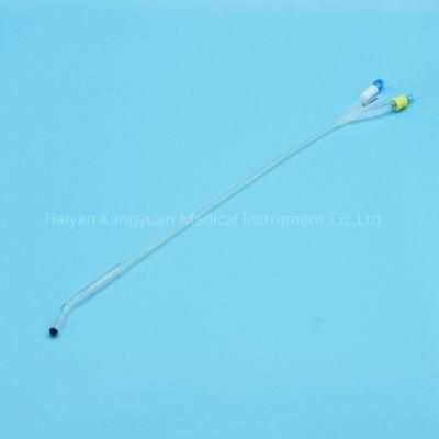 Silicone Foley Catheter Three Way Coude Tip Tiemann Normal Balloon Manufacturer China