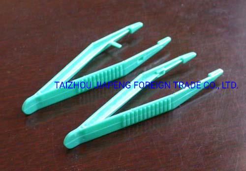 Disposable Medical Plastic Tweezers PS Plastic Forceps