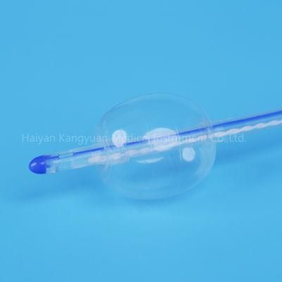 Silicone Urinary Foley Catheter with Temperature Sensor Probe Round Tipped for Temperature Monitoring Urethral Use