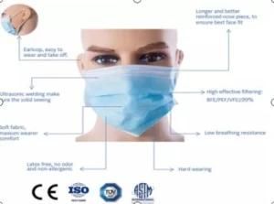 Face Medical Mask 3-Layer Disposable Face Surgical Medical Mask