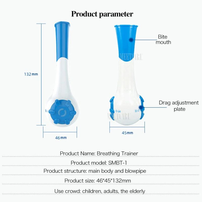 Effective Breathing Practice Exerciser and Lung Breathing Physical Therapy Device
