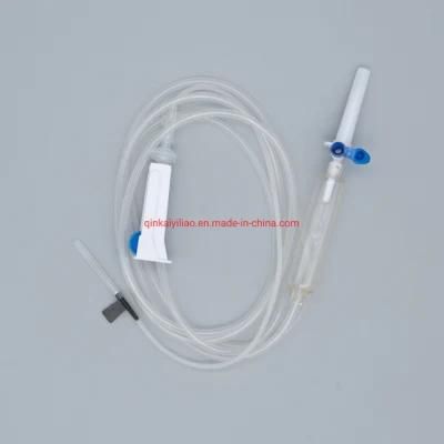 Disposable Infusion Giving Set with Needle Luer Slip Lock