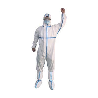 Guardwear OEM PPE En14126 Type 4, 5, 6 Labor Protection Equipment PPE Protection Suit Disposable Protective Clothing