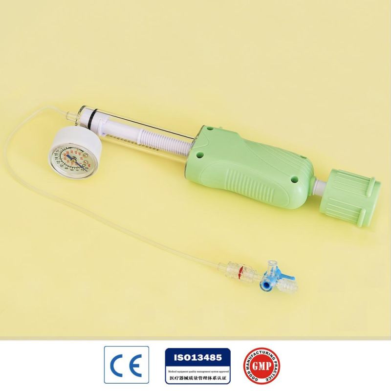 Disposable Digital Inflation Device Medical Cardiology Cardiovascular Ptca Balloon Inflation Device