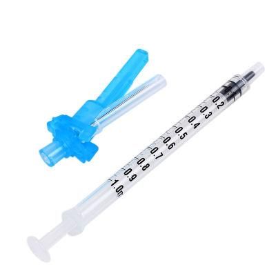Hot Sale 1ml Empty Veterinary/Dental/Insulin Safety Manual Syringe