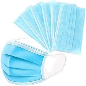 Bfe 99% 98% 95% Stock Dustproof Antivirus Three Layers Disposable Blue Face Mask