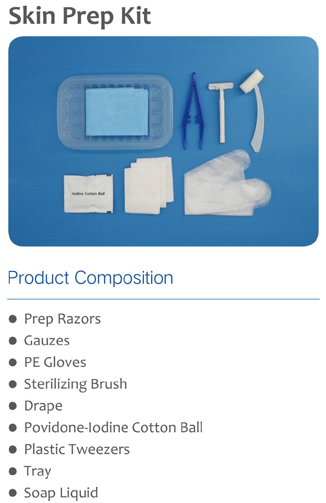 Customize Medical and Hospital Disposable Surgical Skin Prep Pack