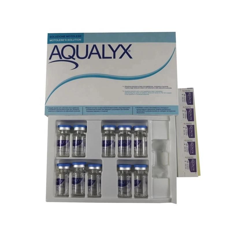 Hot Selling Lipolysis Injection Aqualyx 10 Vials Double Chin and Body Loss Weight Injection Filler Lipo LAN Kabelline Kybella