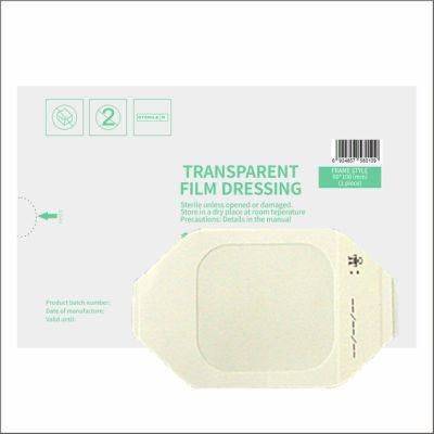 Medical Steriled Transparent Film Dressing with Styles of Frame, Pad, I. V., etc in Different Sizes