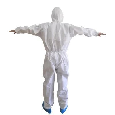 Wholesale CE Type5b/6b En14126 Safety Coverall Waterproof Disposable Medical Protective Clothing