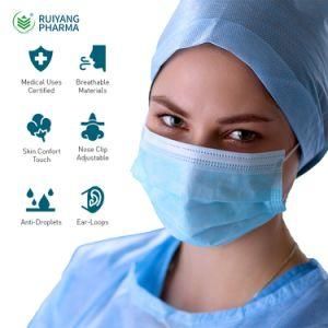 White List Factory CE Approved China Supplier 3 Layers Disposable Medical Mask