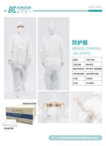 Anti- Bacterial &amp; Viral Disposable Safety Protective Clothing Coverall with Hood