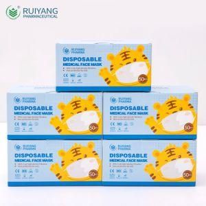 Disposable Kids Medical Mask Type Iir Quality Disposable 3 Ply Face Mask