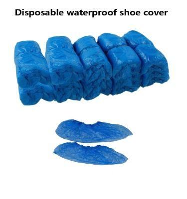1PCS Disposable Shoe Covers High-Top Overshoes Waterproof Anti Slip Cleaning Plastic Shoe Covers Boot Covers Carpet Protectors 5