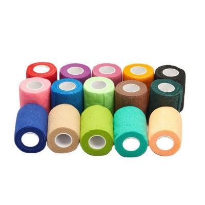 Adherent Cohesive Bandage Waterproof Skin Color Adhesive Sports Bandage