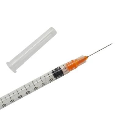 Medical Disposable Retractable Vaccine Ad Auto Disable Safety&#160; Syringe 0.1-10ml Luer Slip