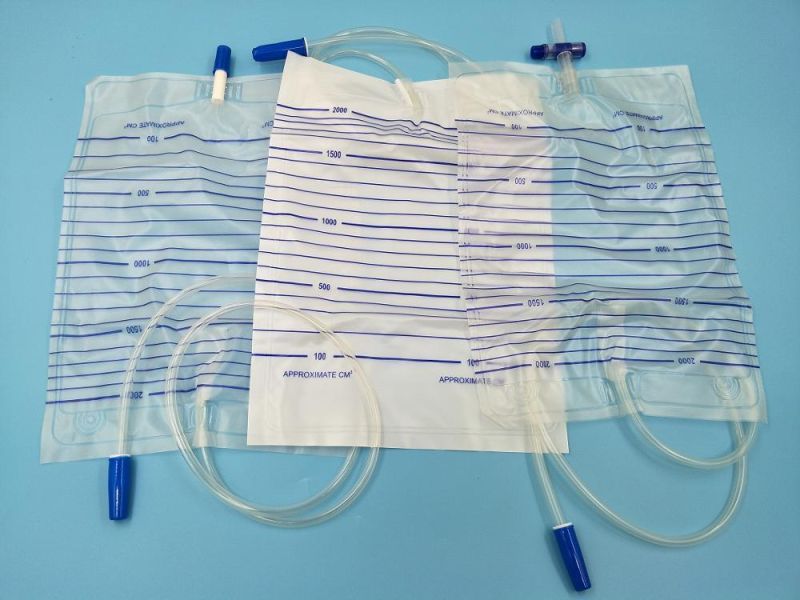 Medical Disposable T-Valve Cross Valve Drainage Urine Bag