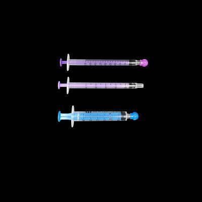 CE Standard10ml Enteral Feeding Syringe Colorful Oral Syringe with Cap