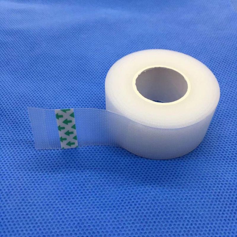 High Quality Transpore Perforated PE Breathable Surgical Medical Transparent White Adhesive Tape