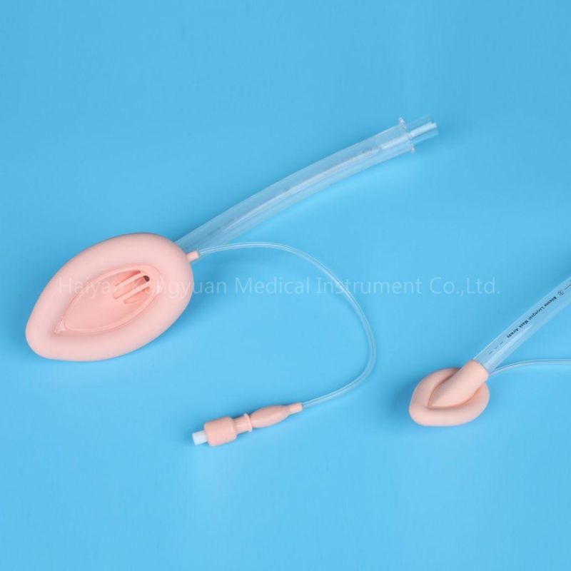 China Silicone Disposable Laryngeal Mask Airway with Epiglottic Retention Aperture Bars