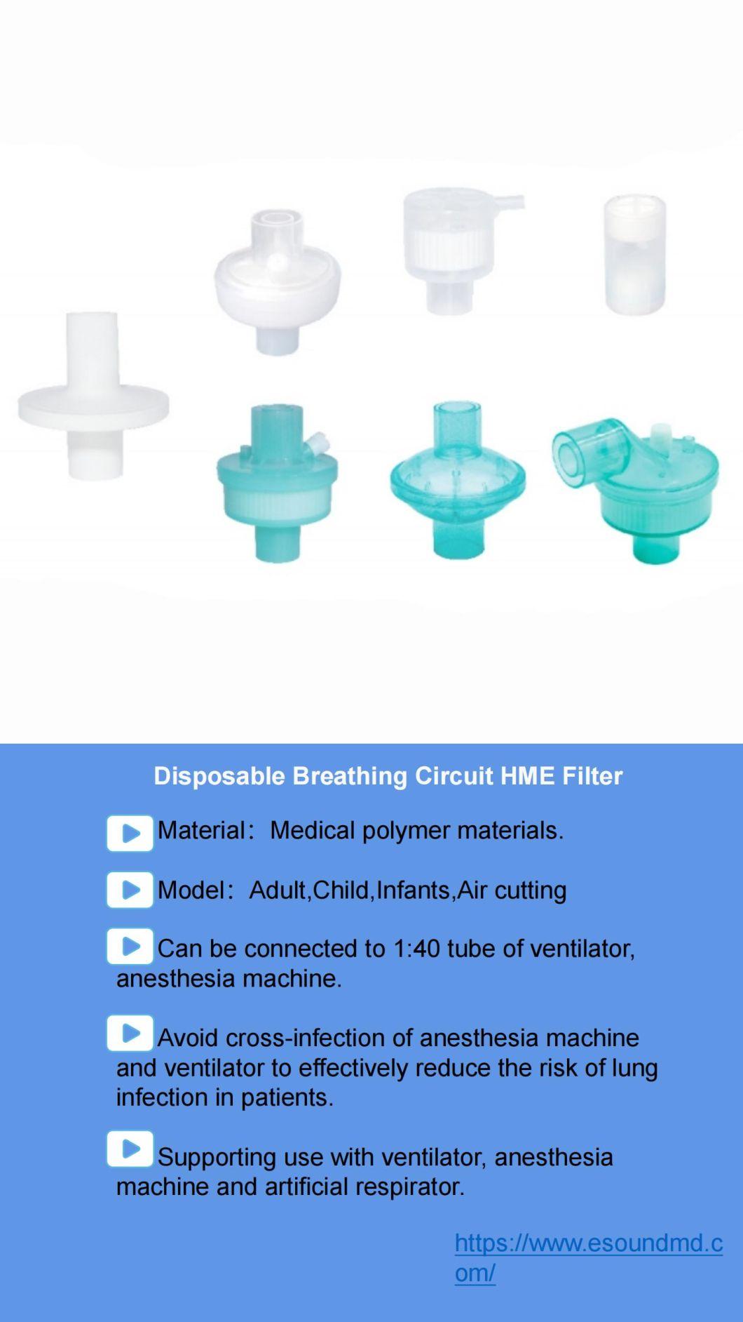 Medical Disposable Breathing Circuit Hme Filter