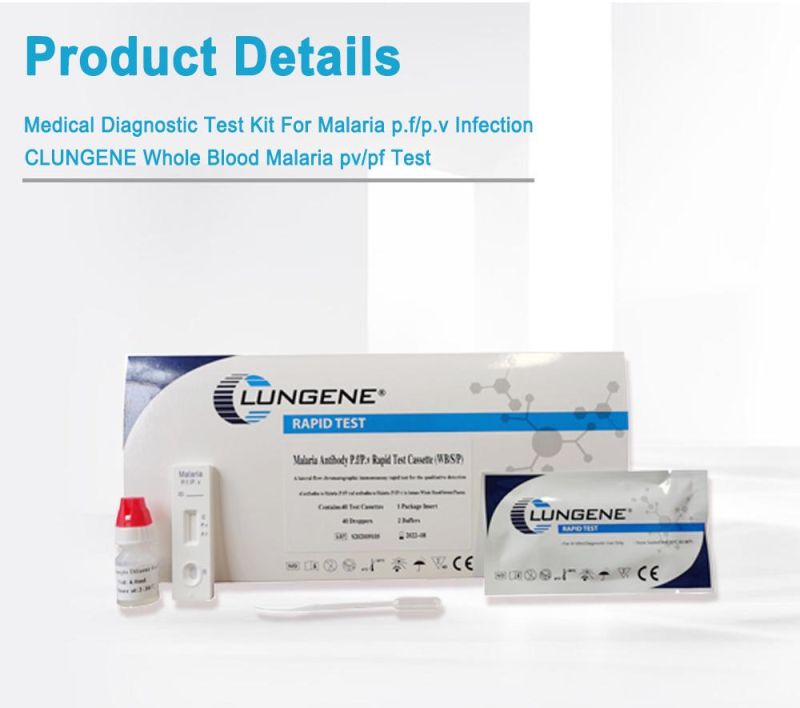 Rapid Malaria PF/PV Antigen Detection Test Kits