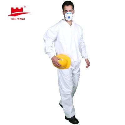 100% Polypropylene Medical Nonwoven Protective Clothing Disposable Coverall for Hospital