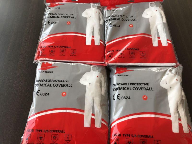 Disposable Chemical Protection Garments for Mining Antistatic Breathable Workwear