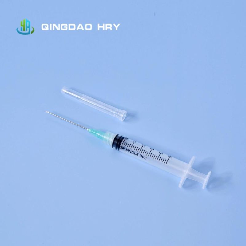 3ml Disposable Luer Lock Syringes with Needle & Safety Needle for Vaccine FDA CE 510K &ISO