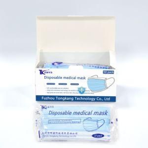 Wholesale Face Mask 3 Ply Protective Disposable Non-Woven Medical Mask with Melt Blown Mask