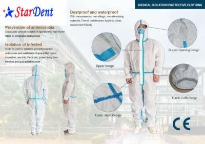 Disposable Medical Use Protective Clothing, Microporous Coverall and Isolation Gown Supplier