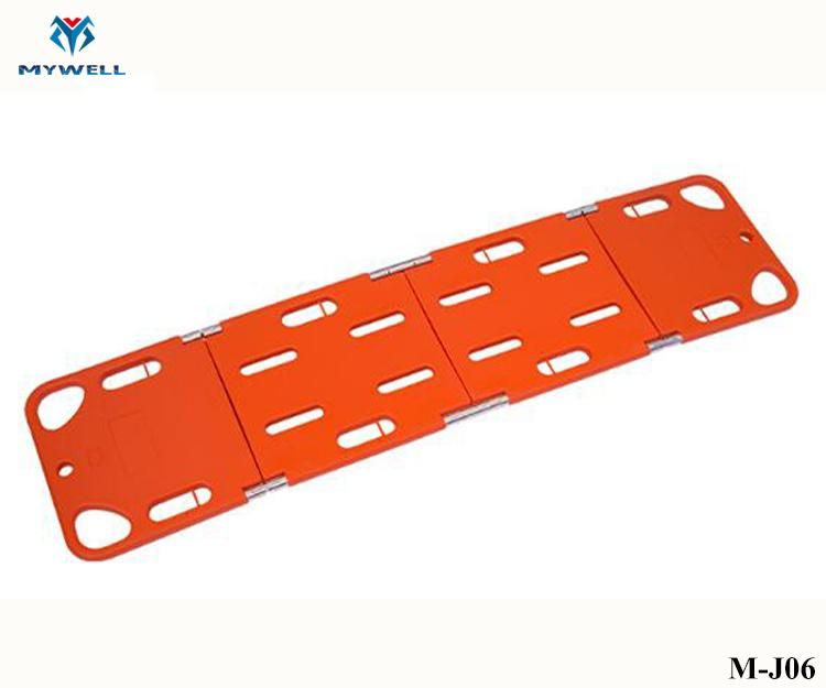 M-J06 Spine Boards Plastic Stretcher with Great Price with Restraint Straps