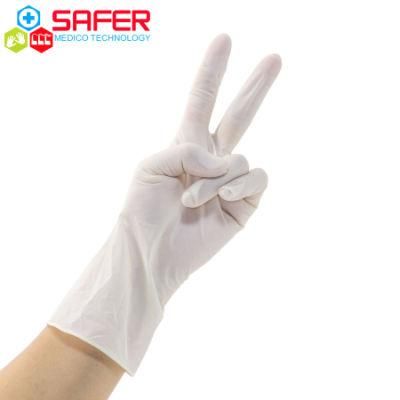 Wholesale Sterile Latex Powdered Surgical Gloves Hospital Work Medical