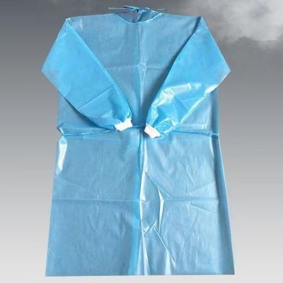 Disposable Level 2 Nonwoven Blue Isolation Gown