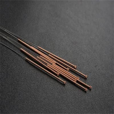 Factory Price Trade Asssurance Disposable Sterile Copper Wire Handle Acupuncture Needle