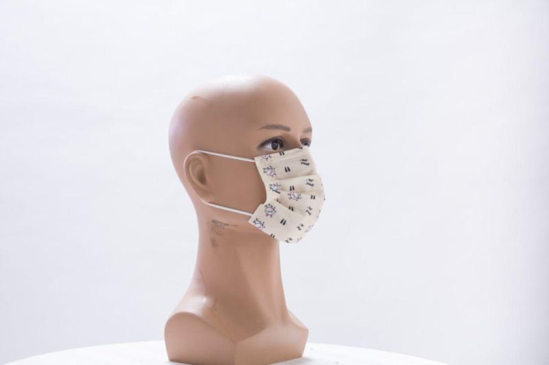 Disposable Non-Woven Protective Dust Earloop 3-Ply Face Mask