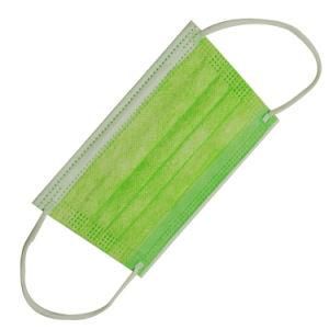 Wholesale Quality Reliable Daily Protection Civil Use Disposable Green Ear Loop 3 Ply Melt-Blown Face Mask