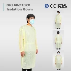 Knitted Cuff Disposable Protection PP Coating Dental Disposable FDA CE Certified Isolation Gown